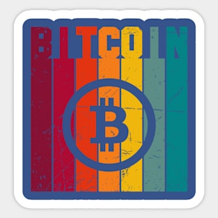 Bitcoin Color Design Sticker